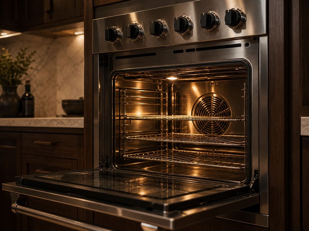 Viking oven cavity and elements serviced in a Los Altos kitchen