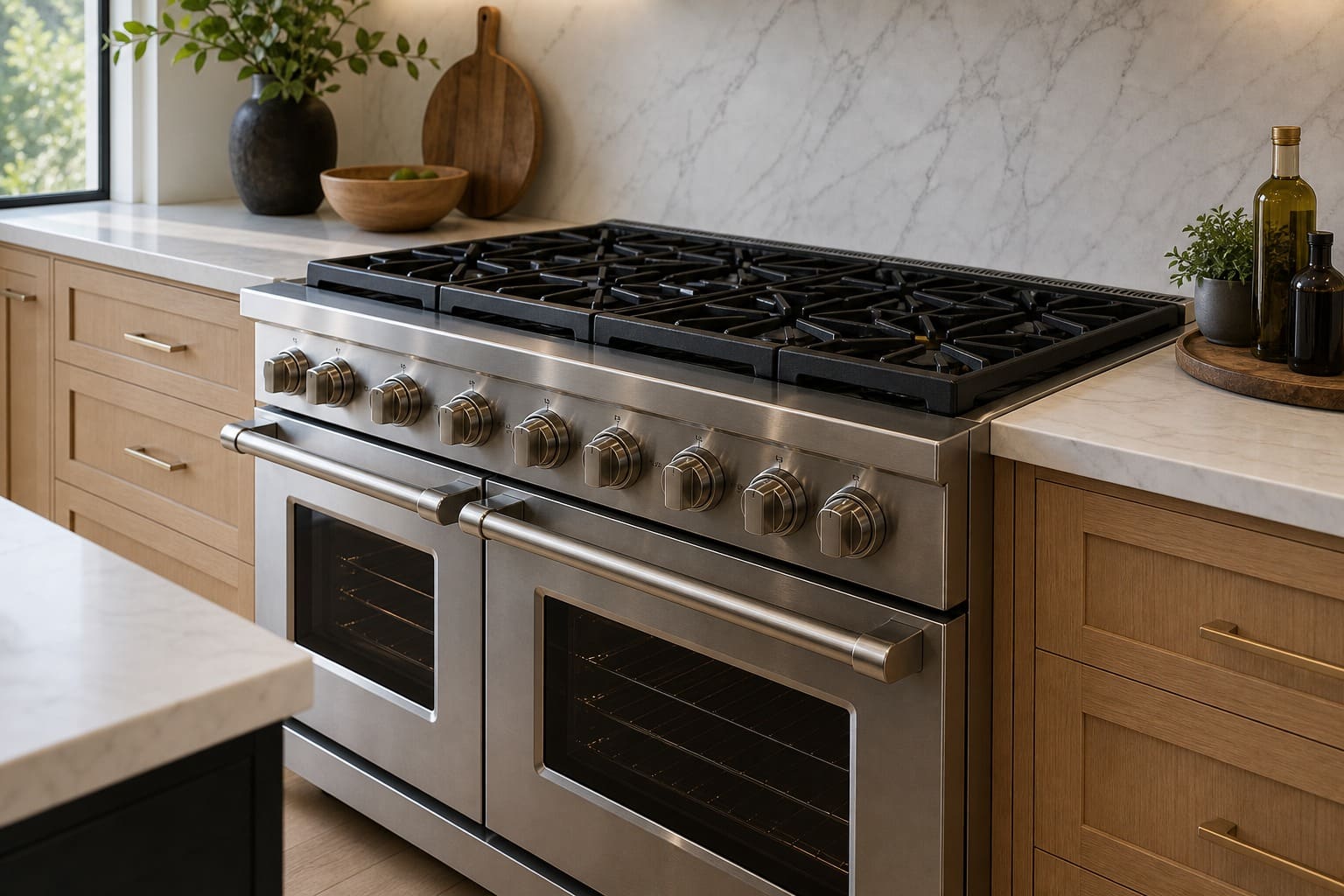 Viking professional range repaired in a Los Altos kitchen